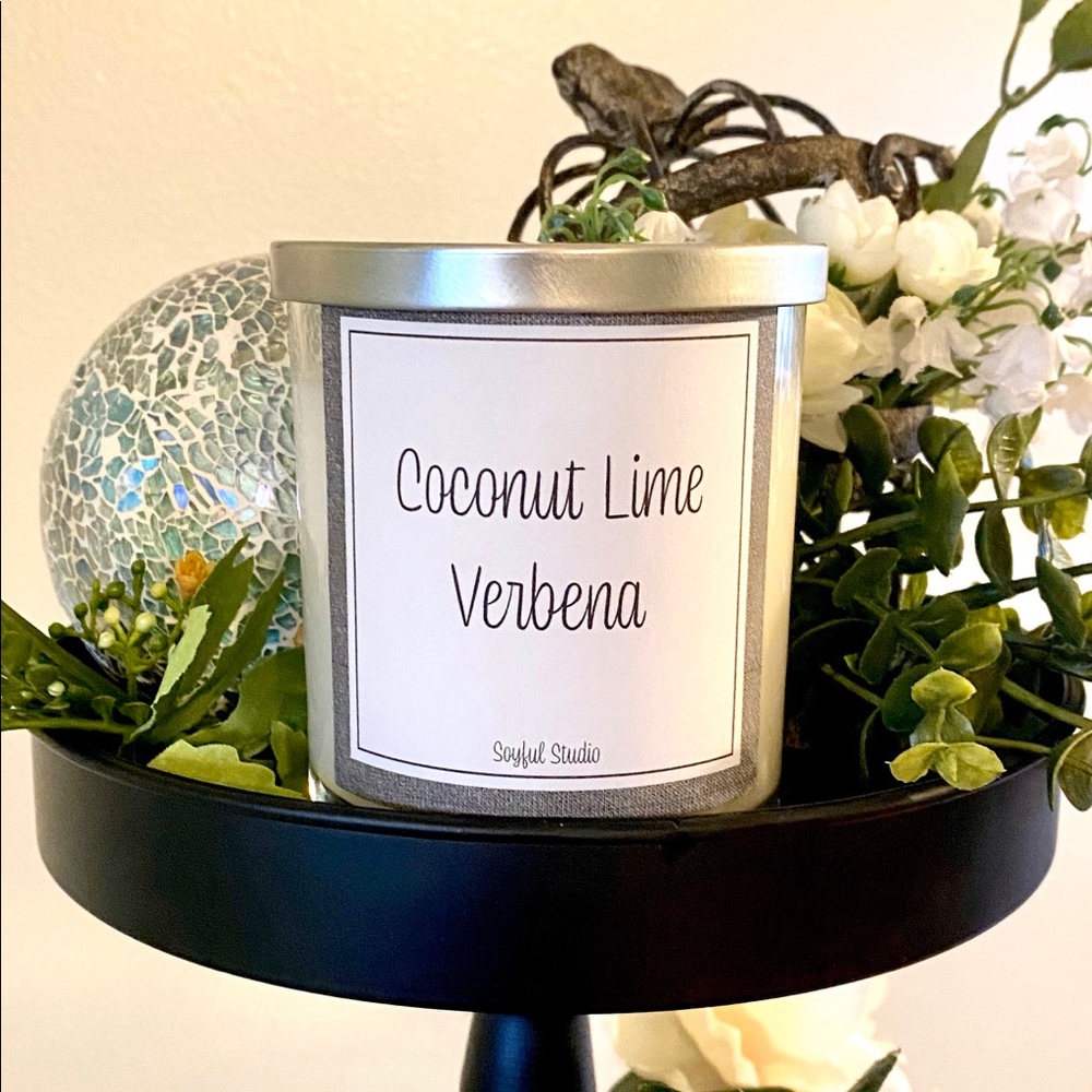 Coconut Lime Verbena 9oz Soy Candle